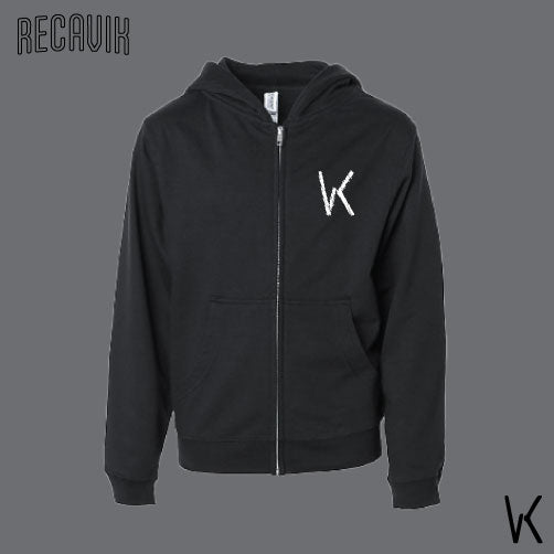 Youth Hoodie Zip - VK Scribble