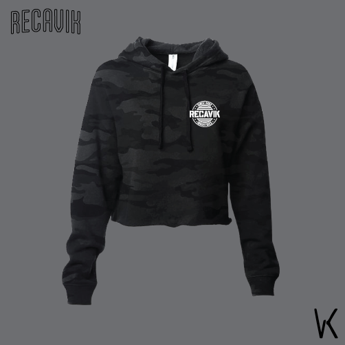 Women's Hoodie Crop - Badge